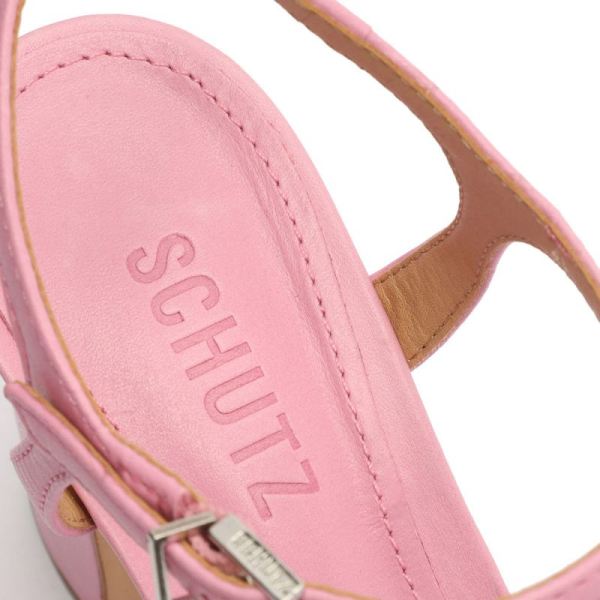 Schutz | Women's Keefa Leather Sandal-Club Rose