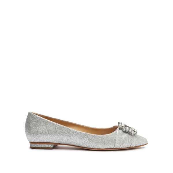 Schutz | Women's Meisho Glittery Flat-Silver