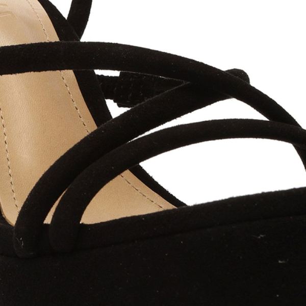 Schutz | Women's Zilla Suede Sandal-Black