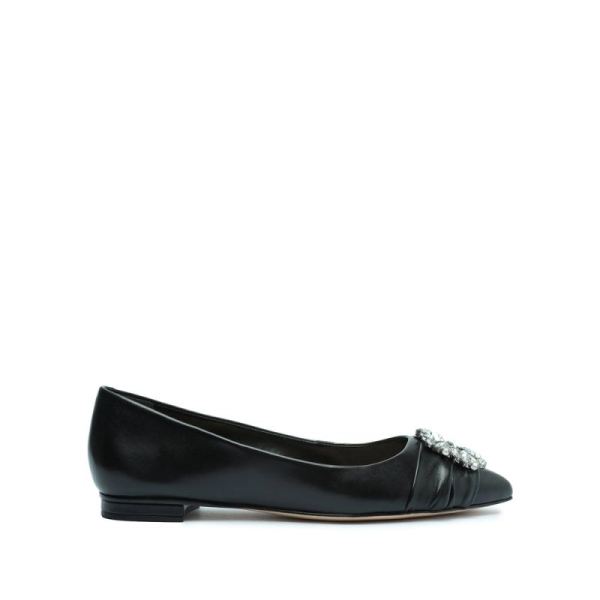 Schutz | Women's Meisho Nappa Leather Flat-Black