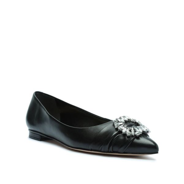 Schutz | Women's Meisho Nappa Leather Flat-Black