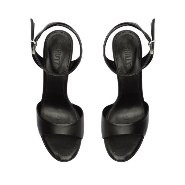 Schutz | Women's Kaila Platform Nappa Leather Sandal-Black