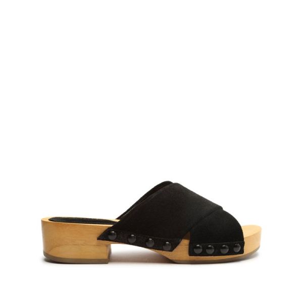 Schutz | Women's Jett Suede Sandal-Black