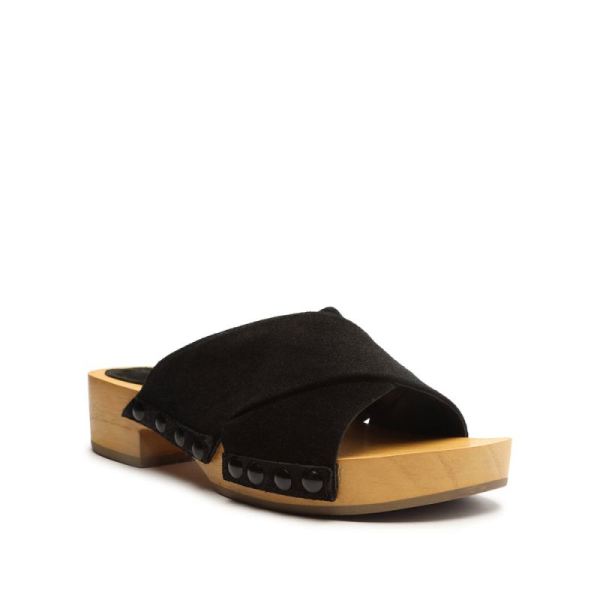 Schutz | Women's Jett Suede Sandal-Black