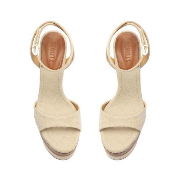 Schutz | Women's Kaila Platform Sandal-Oyster