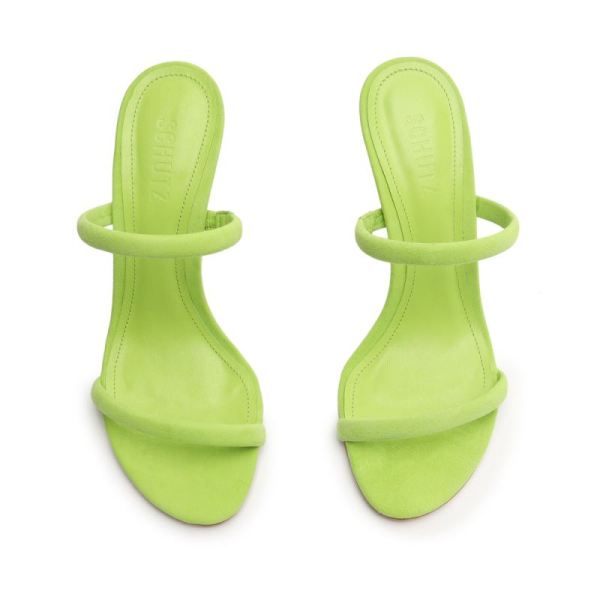 Schutz | Women's Taliah Suede Sandal-Lime Green