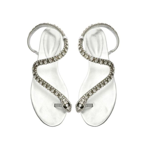 Schutz | Women's Court Metallic Sandal-Silver