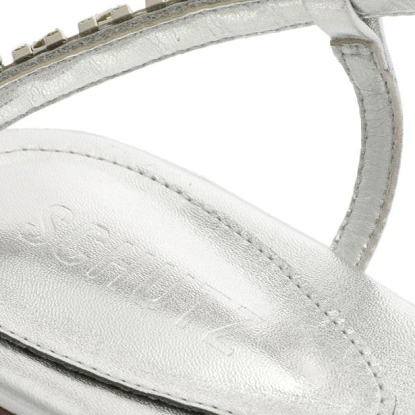 Schutz | Women's Court Metallic Sandal-Silver