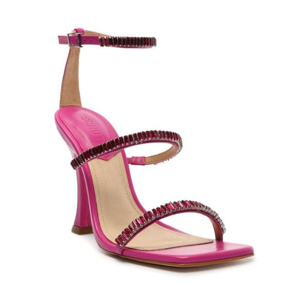 Schutz | Women's Nellina Leather Sandal-Very Pink