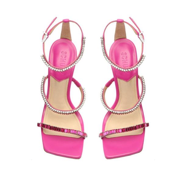 Schutz | Women's Nellina Leather Sandal-Very Pink