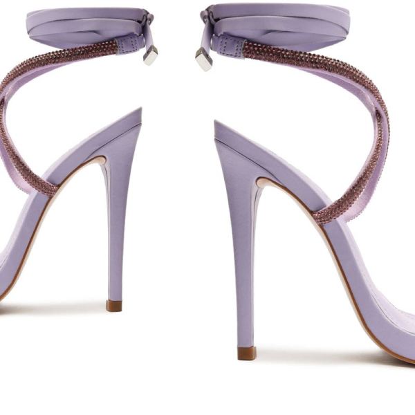 Schutz | Women's Cloe Crystal Sandal-Light Amethyst