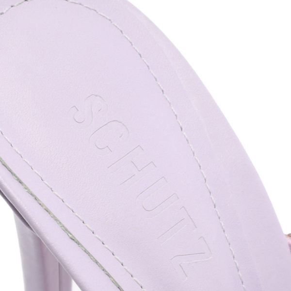 Schutz | Women's Cloe Crystal Sandal-Light Amethyst