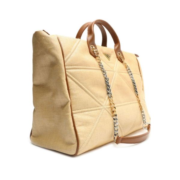 Schutz | Women's New 944 Straw Shopping Tote-Wood