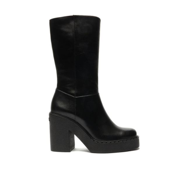 Schutz | Women's Britt Up Leather Boot-Black