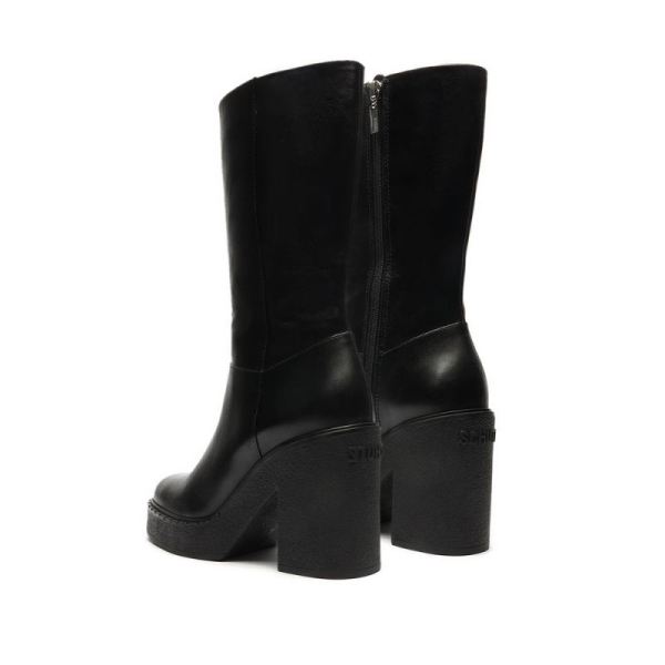 Schutz | Women's Britt Up Leather Boot-Black