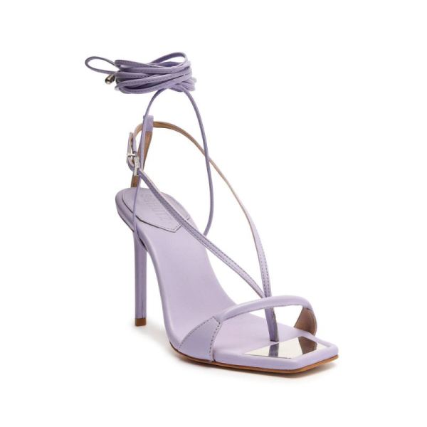 Schutz | Women's Vikki Nappa Leather Sandal-Smoky Grape