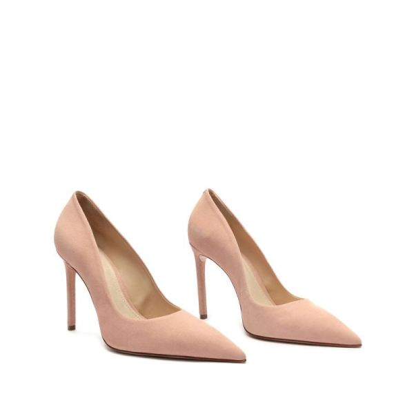 Schutz | Women's Lou Suede Pump-Sweet Rose