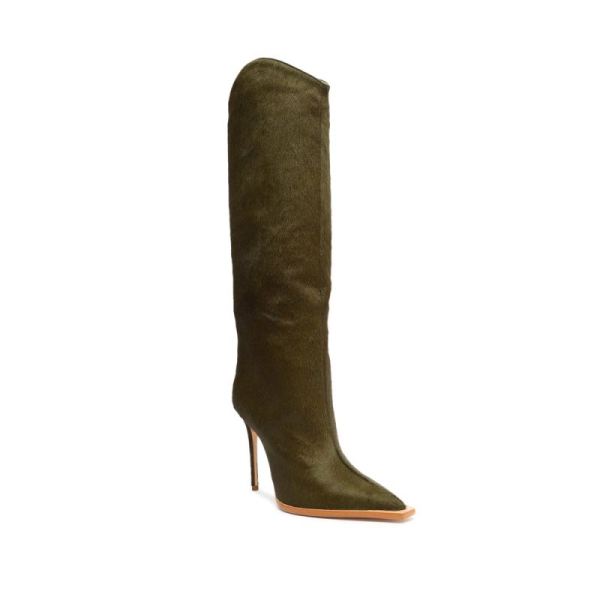 Schutz | Women's Maryana Welt Wild Boot-Military Green