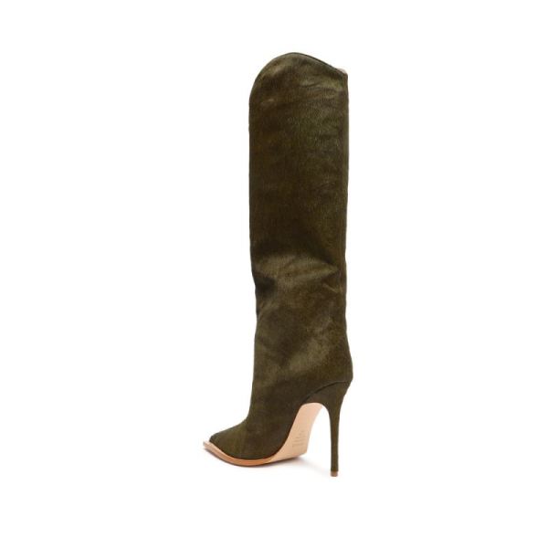 Schutz | Women's Maryana Welt Wild Boot-Military Green