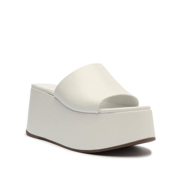 Schutz | Women's Marih Nappa Leather Sandal-White