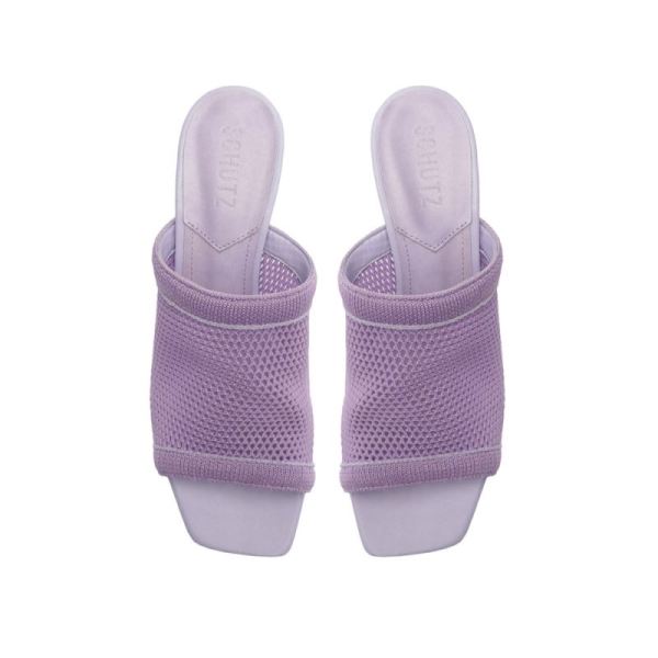 Schutz | Women's Sinara Knit Sandal-Smoky Grape