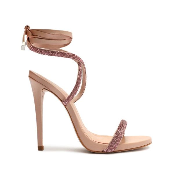 Schutz | Women's Cloe Crystal Sandal-Light Pink