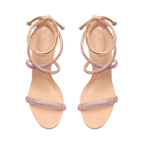 Schutz | Women's Cloe Crystal Sandal-Light Pink