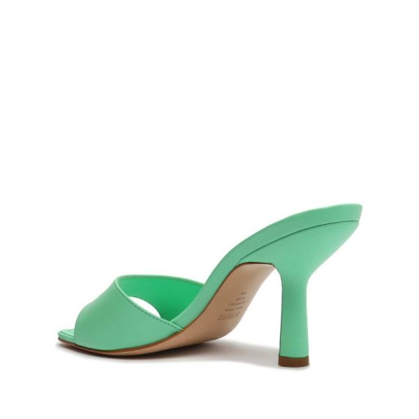 Schutz | Women's Posseni Nappa Leather Sandal-Deep Mint