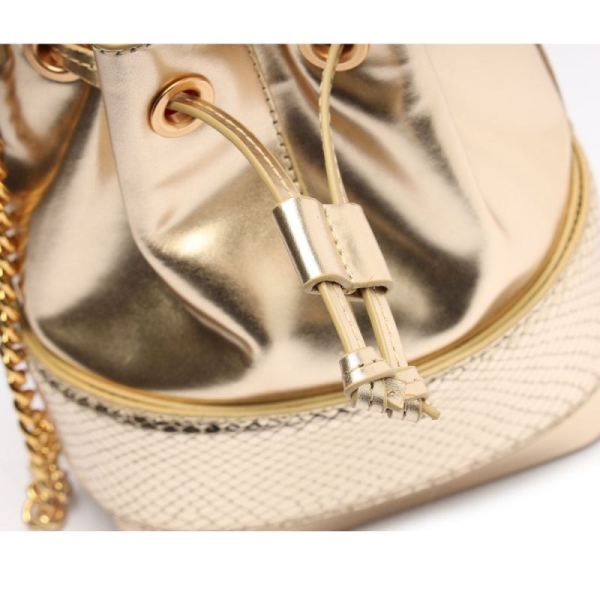 Schutz | Women's Mini Bucket Fierce Handbag-Platina Gold