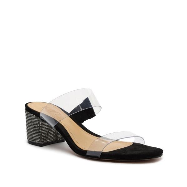 Schutz | Women's Victorie Crystal Sandal-Black