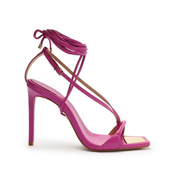 Schutz | Women's Vikki Leather Sandal-Very Pink