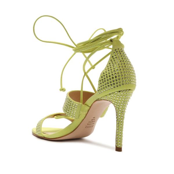 Schutz | Women's Sybil Lace Up Sandal-Wild Lime