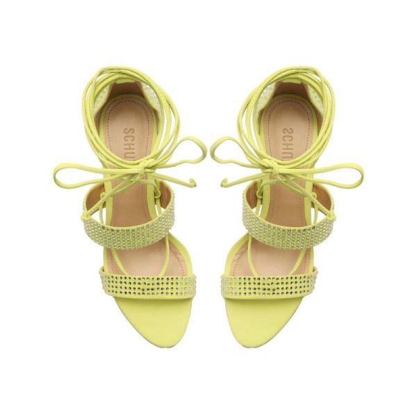 Schutz | Women's Sybil Lace Up Sandal-Wild Lime