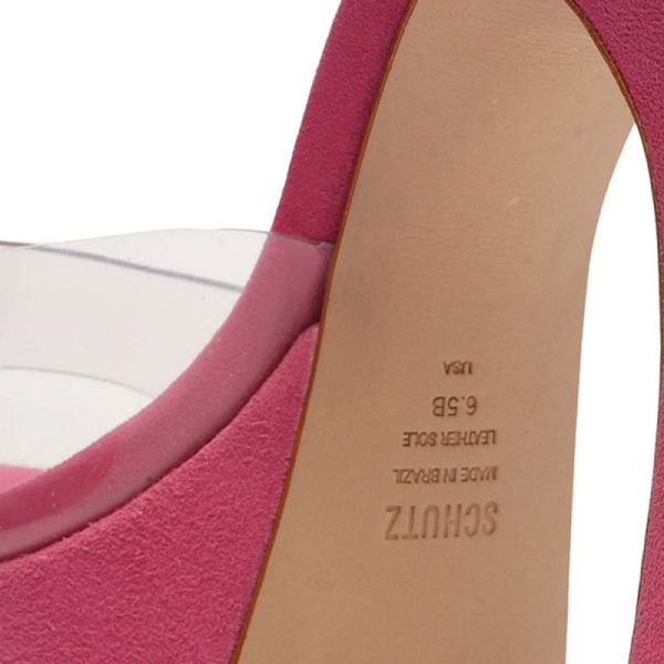 Schutz | Women's Haila Vinyl&Suede Sandal-Pink