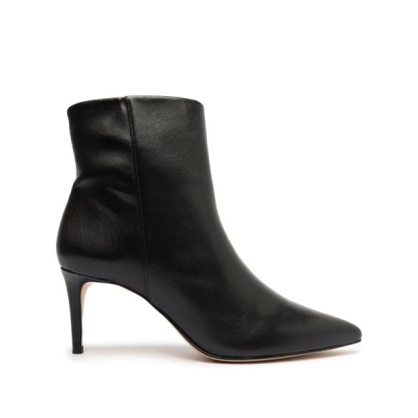 Schutz | Women's Mikki Mid Leather Bootie-Black
