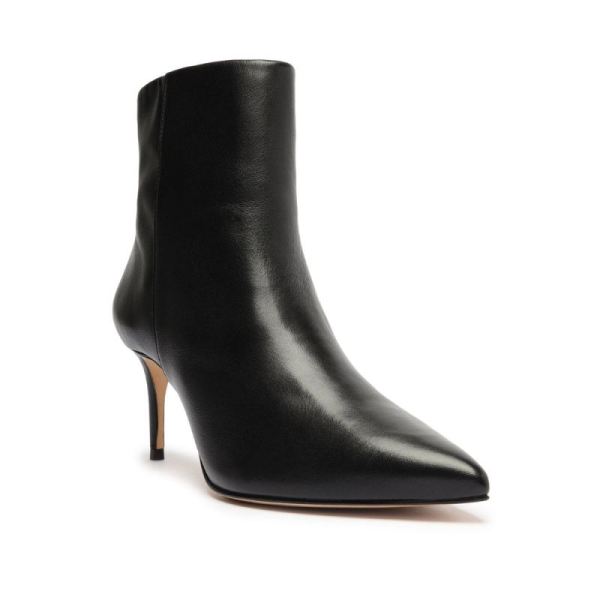 Schutz | Women's Mikki Mid Leather Bootie-Black