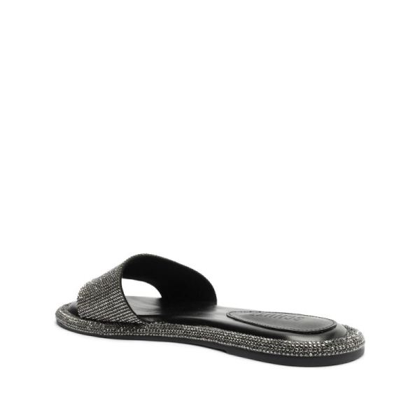 Schutz | Women's Alcina Flat Sandal-Black