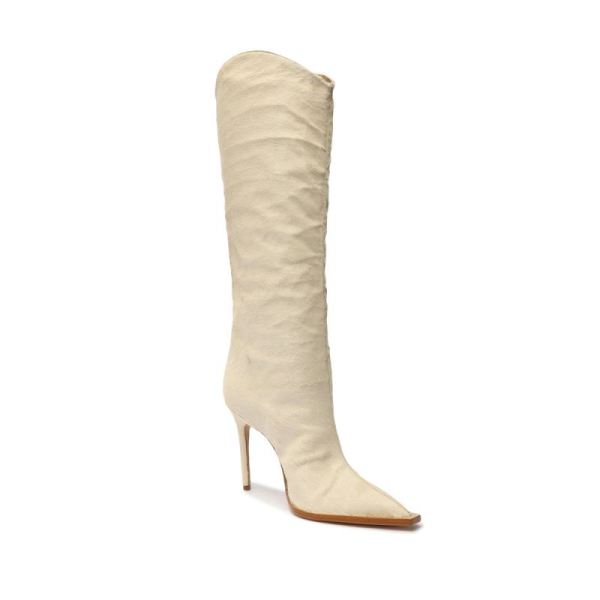 Schutz | Women's Maryana Welt Wild Boot-Off White