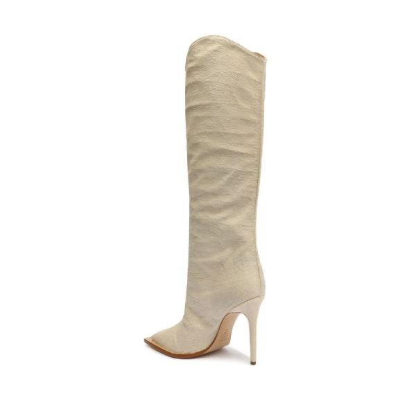 Schutz | Women's Maryana Welt Wild Boot-Off White