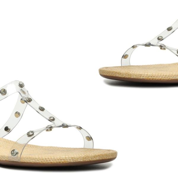 Schutz | Women's Loretta Vinyl Sandal-Transparent