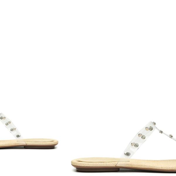 Schutz | Women's Loretta Vinyl Sandal-Transparent