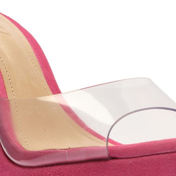 Schutz | Women's Haila Vinyl&Suede Sandal-Pink