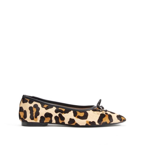 Schutz | Women's Arissa Ballet Flat in Leopard -Natural Leopard