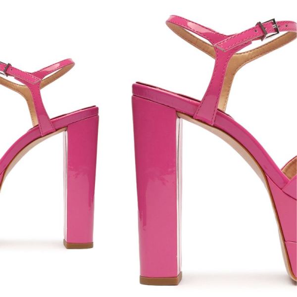 Schutz | Women's Keefa High Patent Sandal-Pink