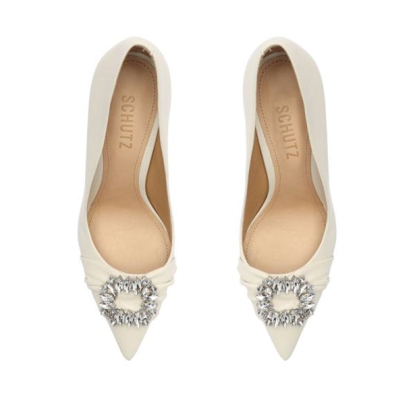 Schutz | Women's Meisho Nappa Leather Pump-Pearl