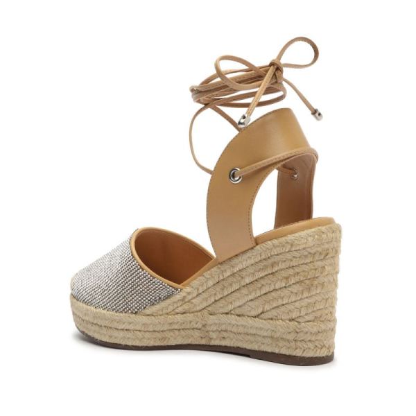 Schutz | Women's Celinah Nappa Leather Espadrille-Beige