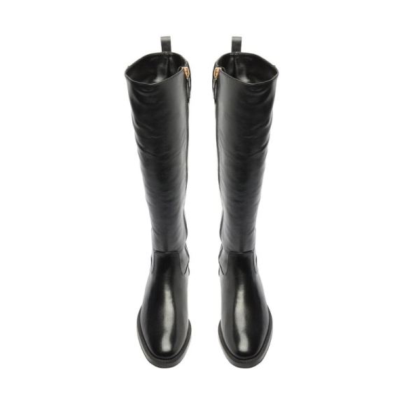 Schutz | Women's Goldie Leather Boot-Black