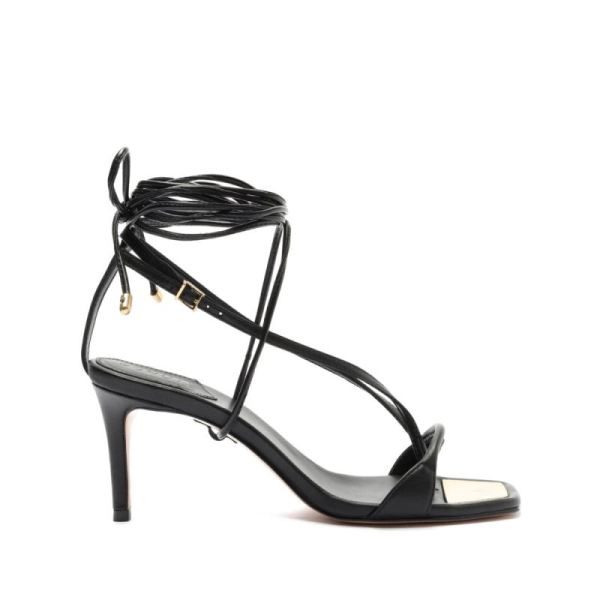 Schutz | Women's Vikki Leather Sandal ?C SCHUTZ-Black