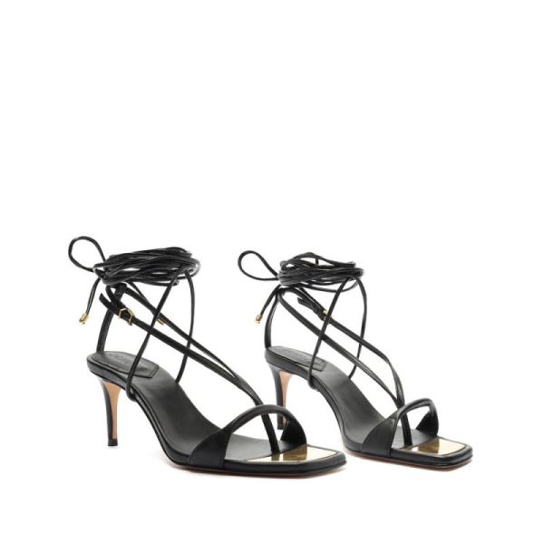 Schutz | Women's Vikki Leather Sandal ?C SCHUTZ-Black