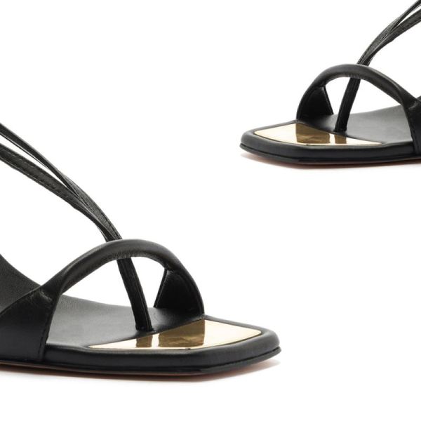 Schutz | Women's Vikki Leather Sandal ?C SCHUTZ-Black